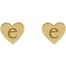 Load image into Gallery viewer, Engravable Heart Earrings
