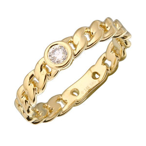 Emma Diamond Chain Link Ring