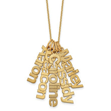 Load image into Gallery viewer, Hanging Name Necklace 1-5 Names
