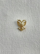 Load image into Gallery viewer, Vintage Shqipe14k Solid Gold Albanian Eagle lapel pin tie tack
