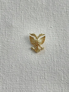 Vintage Shqipe14k Solid Gold Albanian Eagle lapel pin tie tack