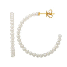 Load image into Gallery viewer, The Precious Pearl Hoops
