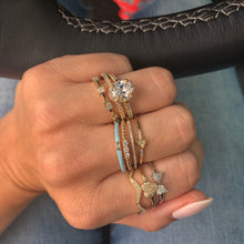 Load image into Gallery viewer, Zig Zag Diamond Stackable Ring
