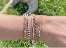 Load image into Gallery viewer, Scattered Diamond Bar Bracelet
