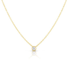 Load image into Gallery viewer, Solitaire Bezel Diamond Necklace
