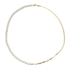 Load image into Gallery viewer, Sienna Pearl and Diamond Link Bracelet or Necklace

