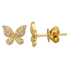 Load image into Gallery viewer, Olivia Diamond Butterfly Earrings

