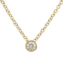 Load image into Gallery viewer, Solitaire Bezel Diamond Necklace

