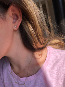 The Hana Moon Diamond Earrings