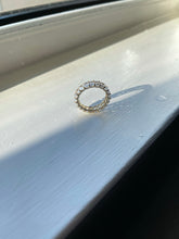 Load image into Gallery viewer, White Topaz Gemstone Eternity Band

