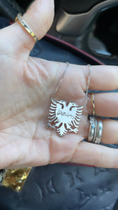 Large Albanian Eagle Necklace