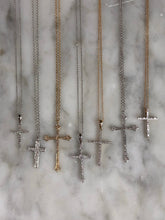 Load image into Gallery viewer, The Annabelle Diamond Double Row Cross
