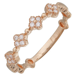 Flora Diamond Stackable Ring