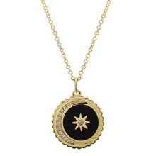 Load image into Gallery viewer, Crescent Moon and Star Turquoise Necklace
