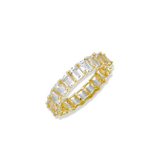 Load image into Gallery viewer, White Topaz Gemstone Eternity Band
