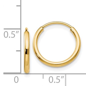 Skinny Minny 1.5mm Endless Gold Hoops
