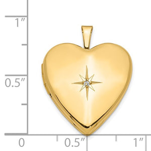 Diamond Heart Locket