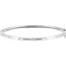 Load image into Gallery viewer, Scattered Diamond Bangle
