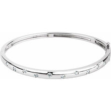 Load image into Gallery viewer, Scattered Thick Diamond Bangle 1/2ct
