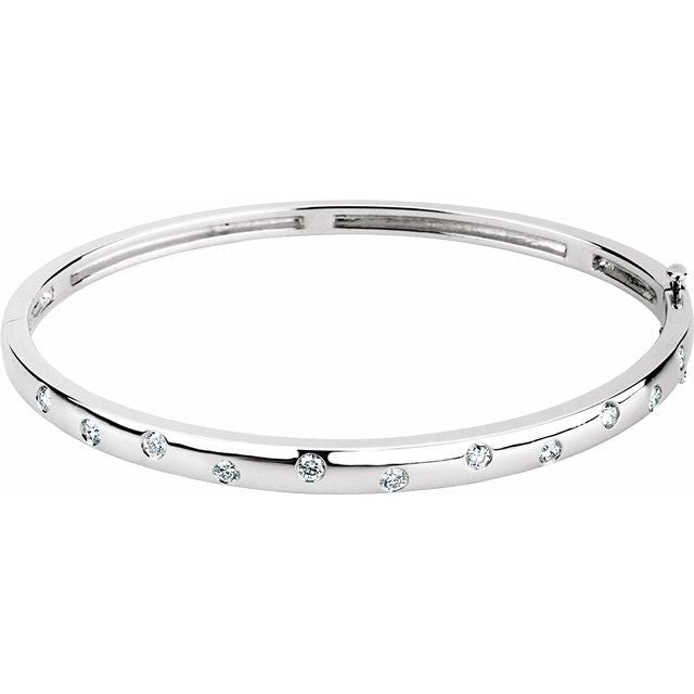 Scattered Thick Diamond Bangle 1/2ct – Diamonds on Diana