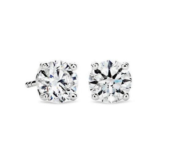 Diamond Studs 4 prong martini setting – Diamonds on Diana